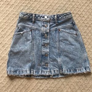 A jean skirt